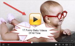 Here is collection of 17 Most Funny Baby Videos On YouTube Videos to watch today, These Funny Babies will make you smile. Click to watch all these funny videos collection and enjoy