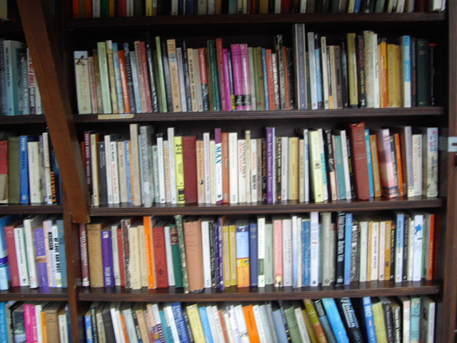 Books on display at Paris's venerable Shakespeare & Co. include top holiday picks from Frenchophile and Left Bank Writers Retreat.