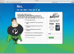 Example PURL Landing Page for Alex