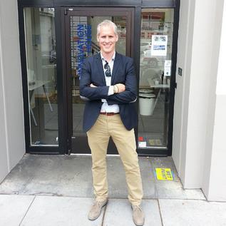 Photo credit: Nordic Innovation director of communication Bárður Örn Gunnarsson outside the Nordic Innovation House in Silicon Valley