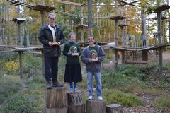 Iron Monkey Winners (L-R) Noa Booz (1st Place); Braha Paull (2nd Place); Nathan Walker (3rd Place). (Photo: Outdoor Ventures)