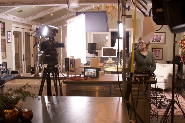 Simply Devine Decor behind the scenes of Hallmark production at Jewel's studio home.
