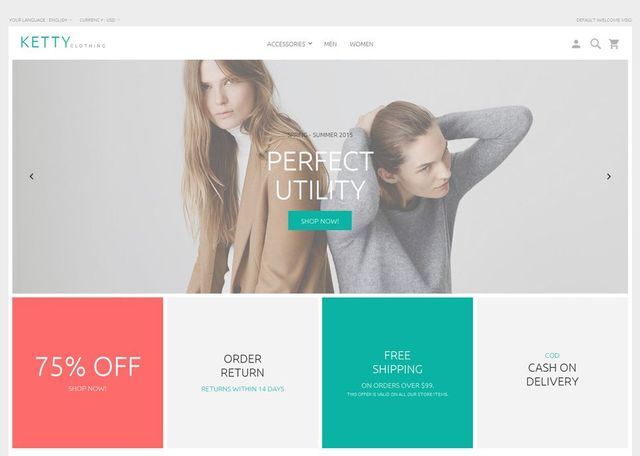 TemplateMonster is happy to roll out the very first of a kind Magento 2.0 template on the web – Ketty Magento 2 Beta