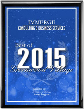 IMMERGE 2015 Best of Greenwood Village Award