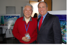 Mark Driscoll with Yang Xiaoming, , chairman of the New Bund International Business District Investment (Group) Co., Ltd