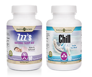 Soothe your mood with our Natural Stress Relief Supplements and wake up refreshed with our Natural Sleep Aid!