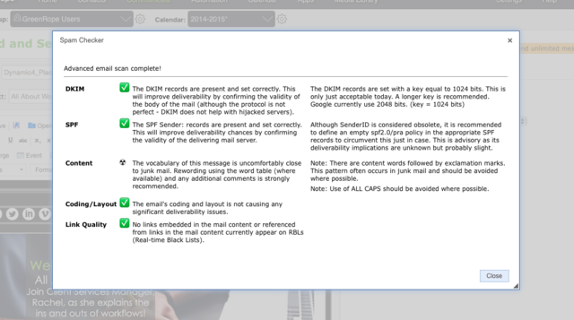 Realtime pre-emptive deliverability stats, so you always hit the Inbox. 