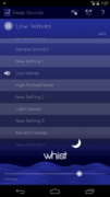 Personalize The Sounds You Need To Relax With Whist - Sleep Sound Designer.<br />
Now Available Free In the Google Play Store.<br />
