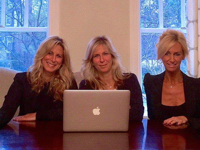 The co-founders of Divorce Angels, from left, Shari Wagman, Mara Marcello and Marni Sky 
