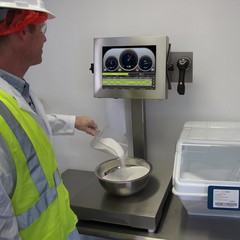 Vantage Formula Control Scale with Ingredient Lot Tracking Software installed at Original Bagel - SG Systems LLC