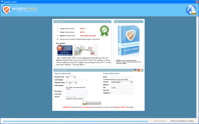 dfind security scanner homepage