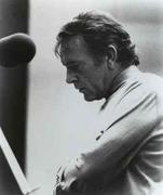 Richard Burton in studio recording "The Little Prince," which would win a Grammy Award      photo: rdkRecords