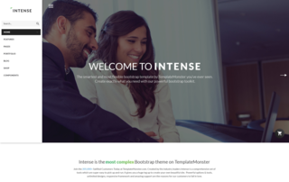 TemplateMonster To Unbox Intense - Simple Bootstrap Template for Everyone