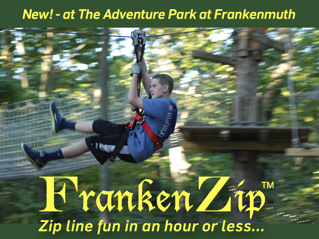 FrankenZip™ is new for 2016 at The Adventure Park at Frankenmuth