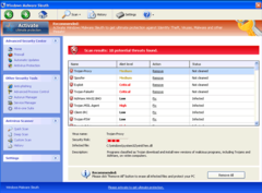 Windows Malware Sleuth shows fake scan results
