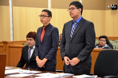 CLIMB Program students participating in Mock Trial 