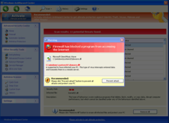 Windows AntiHazard Center uses fake security features like a firewall to trick PC users