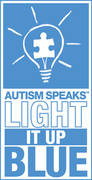 commemorate World Autism Awareness Day by taking part in the  Autism Speaks "Light it Up Blue" campaign