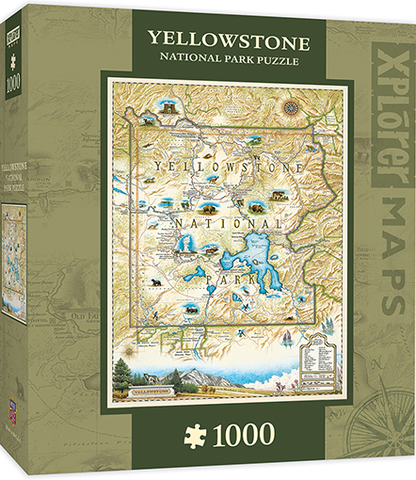 MasterPieces Yellowstone Xplorer Maps Jigsaw Puzzle