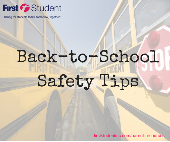 First Student, North America's largest student transportation provider, offers back-to-school safety tips for students, parents and drivers. 