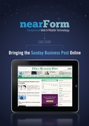 The new Sunday Business Post web and mobile service, created by nearForm, has just won a Nokia Digital Media Award.