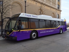 Louisiana State University Tiger Trails bus