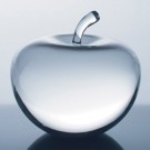 Optical Crystal Apple Paperweight 