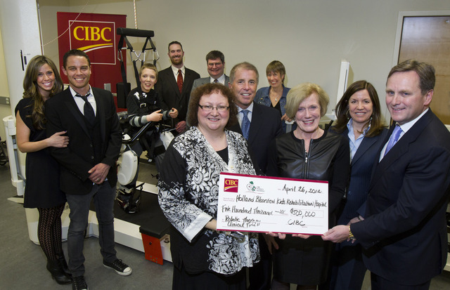 CIBC donates $500,000 to Holland Bloorview Kids Rehabilitation Hospital funding a revolutionary robotic therapy clinical trial for children with cerebral palsy and other neurological disorders.