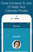 This beautifully designed app provides unlimited customized calendar groups called 'Crews' where users can customize events and places for each of their calendar groups.