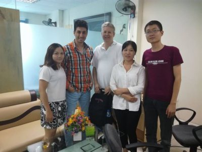 With 2 of Rep agent in Vietnam Tour Pedia's Office in Hanoi