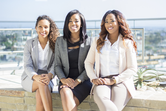 (from left to right) Briana Givens, Liku Madoshi, Monique Larmond