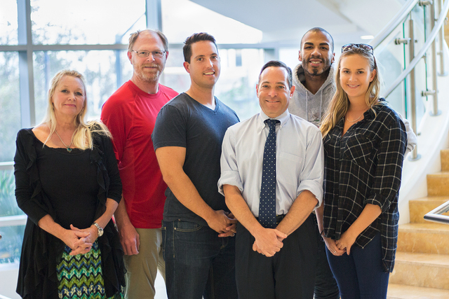 From left-right: Rachel Berg (3L), Daniel Blatner (3L), Daniel Scelfo (3L), TJVLAC Director and Professor of Law Steven Berenson, Gabriel Gallion (3L) and Kimberly Kronk (2L)