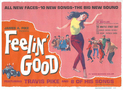 1966 FEELIN' GOOD HALF-SHEET LOBBY POSTER
