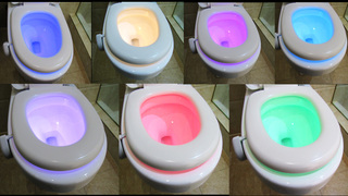 GoldMore New Water Drop Toilet Night Light Motion Sensor Launched on European Market