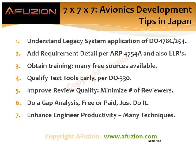 Top 7 Tips for Avionics Development:  Success in Japan from AFuzion