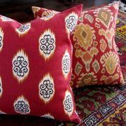 Decorative Ikat pillows from www.pillowsforhope.com