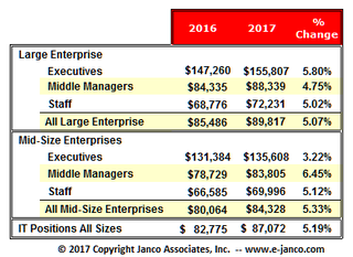 IT Job Market's growth in 2017 will be at least double that of 2016 according to Janco Associates, Inc.