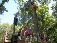 Your adventure begins when you climb up the starting platform at The Adventure Park. (photo: Outdoor Ventures)