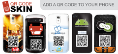QR Code Phone Skins add logo and QR Code to your phone