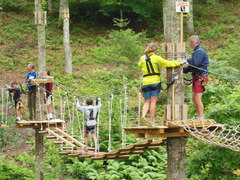 Climbers make their way along one of the aerial trails at The Adventure Park. (Photo: Outdoor Ventures)