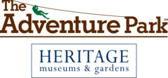 The logo of The Adventure Park at Heritage Museums & Gardens.
