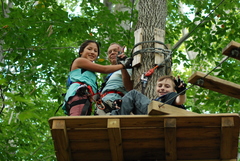 Celebrate Arbor Day weekend zipping and climbing in the trees together and help our nation's forests. (Photo: Outdoor Ventures)