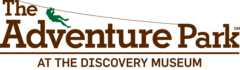 The logo of The Adventure Park at The Discovery Museum