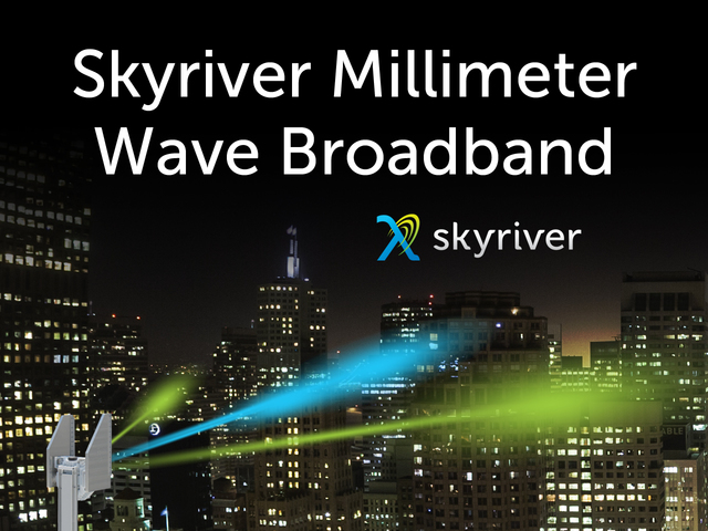 Skyriver, leading-edge mmWave broadband provider launches Skyriver Magnitude, first PtMP mmWave service of its kind.