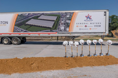 Groundbreaking ceremony for the General Motors Automotive Logistics Center in Arlington, Texas.