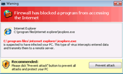 Windows Malware Firewall's fake security message is another attempt to scare computer users to purchase its bogus program. 
