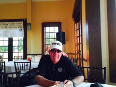 Mike Cooper, a partner at Louisville personal injury law firm Cooper & Friedman, PLLC, relaxes after participating in the 2016 Families for a Cure Annual Double Bogey Invitation fundraising event.