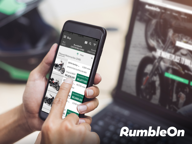 Motorcycle tech company RumbleOn has revamped their branding to reflect their capabilities.