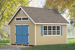 One of the Premier Garden Sheds built at the Gap, PA manufacturing facility. Sheds like this are sold direct via internet leads to PA, NJ, NY, CT, DE, MD, VA, WV and a few other surrounding states. 