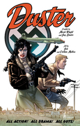Cover to the upcoming graphic novel, "Duster"
